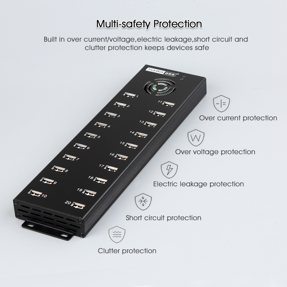 Sipolar A-805P 20 Port USB 2.0 - Usb Hub review and price