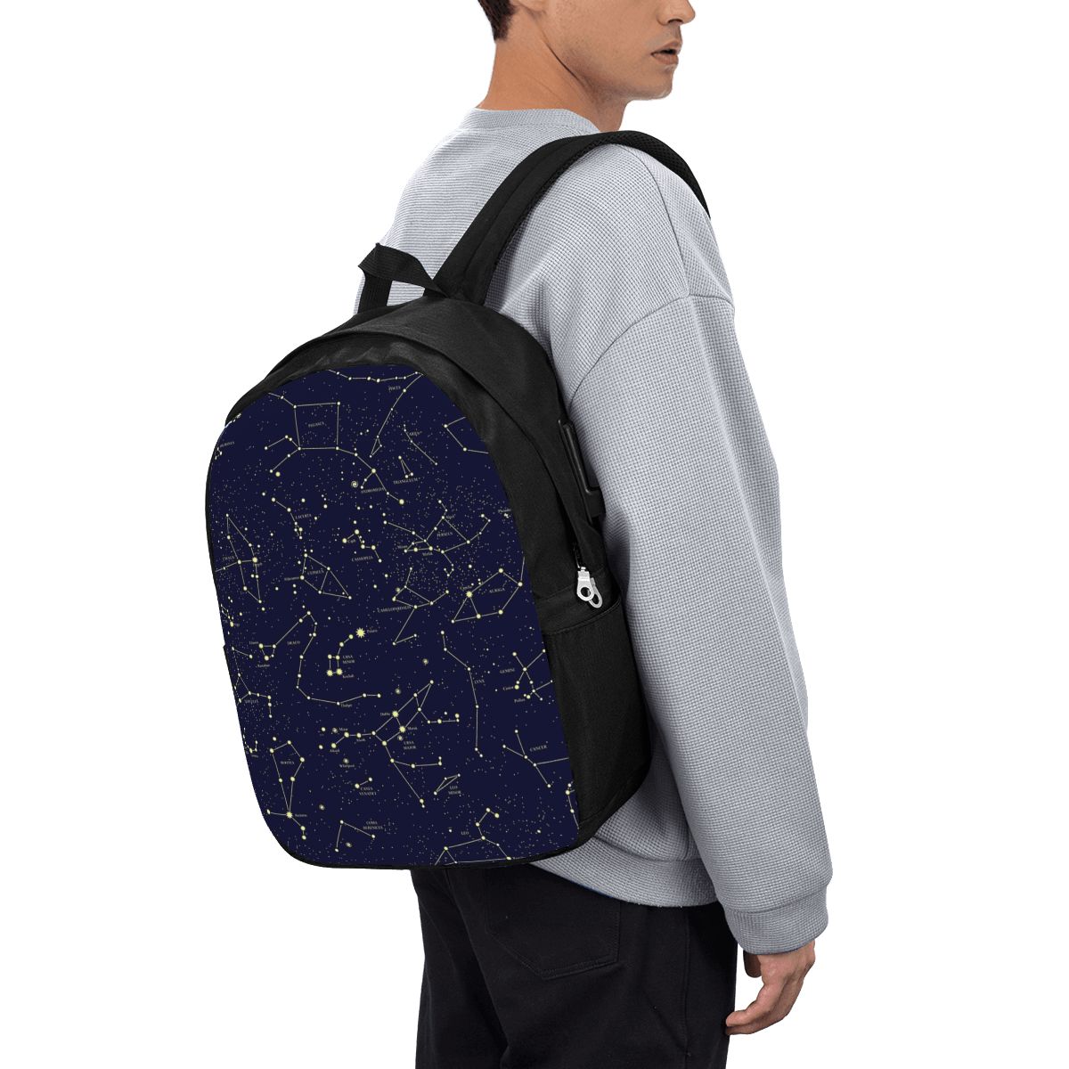 Night Sky Golden Celestial Sta - Laptop Bag review and price